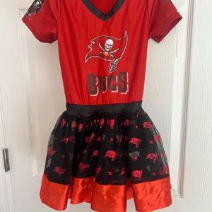 Kids Buccaneers Red and Black M Dress